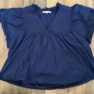 MELISSA NEPTON Deep Blue Blouse
